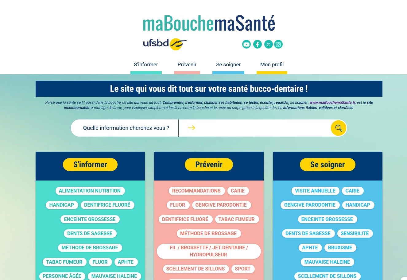Ma Bouche Ma Sante - Plateforme prevention
