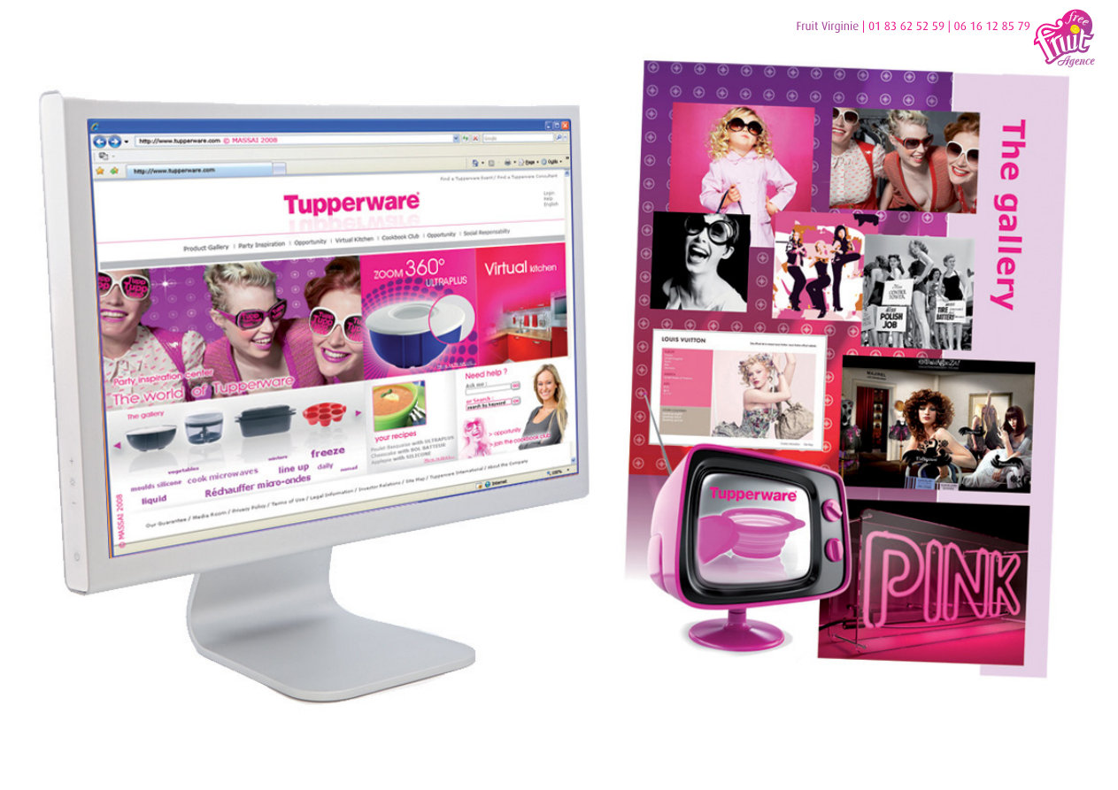 Tupperware - Site e-commerce et Pink Gallery