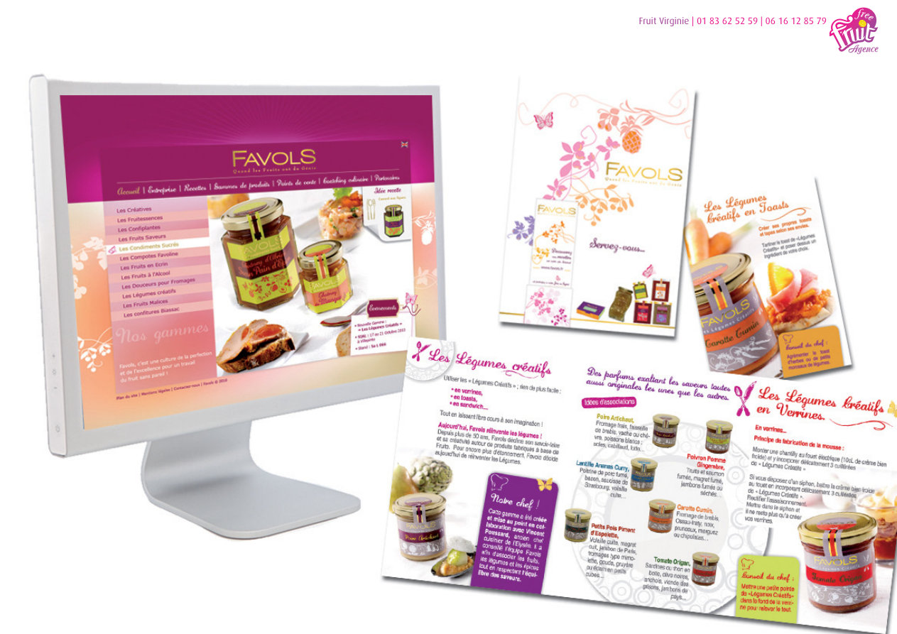 Favols - Site internet et supports de communication
