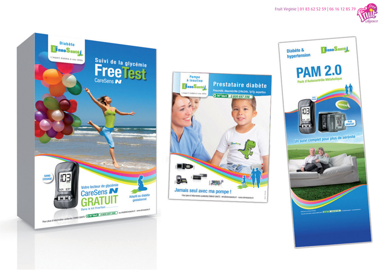 DinnoSante - Packaging FreeTest et PAM 2.0