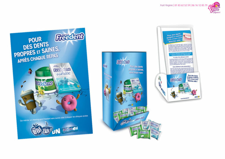 Freedent - Campagne PLV et presentoir