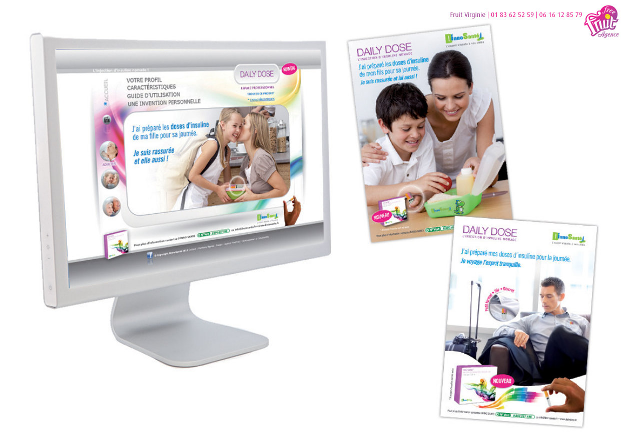 DinnoSante - Site Daily Dose et publicite